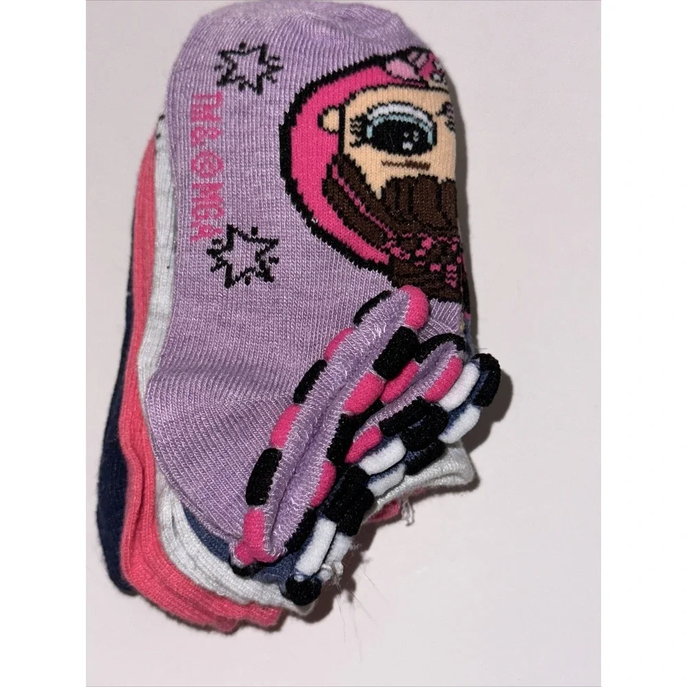 LOL Surprise Girl's Small Shoe Size 6-10 1/2 No Show Socks 5 Pair NEW NWT